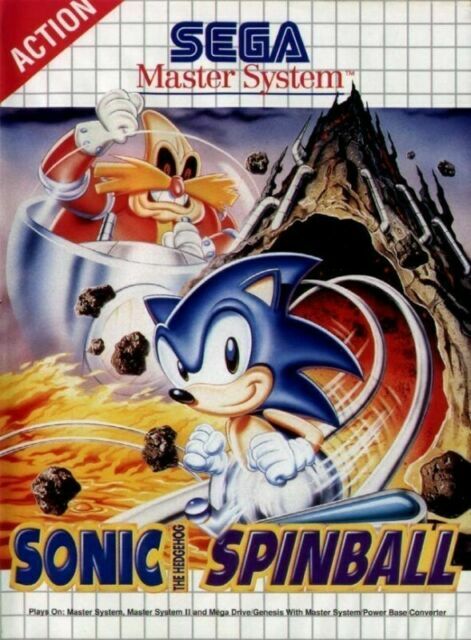 SEGA Master System Game Sonic Spinball 