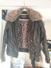 Womeens Size M Brown Ci Sono Leather Jacket