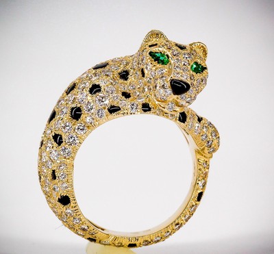 cartier cat ring