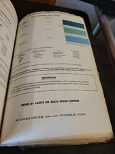 1962 DUPONT STUDEBAKER PACKARD TRUCK PAINT CHIP SWATCH SHEET BULLETIN NO 1