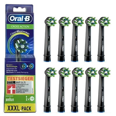 Oral-B Cross Action CleanMaximiser Replacement Toothbrush Brush 10 Count
