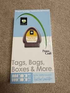 Circut Shapes Cartridge Tags, Bags, Boxes and More - Used