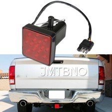 For Ram 1500 2500 2"15 LED Trailer Tow Hitch Cover Light Tail Light Brake Lights