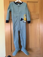 New Carter's 1-Piece Construction Fleece Pajama PJs Footie Sleeper Toddler Boy
