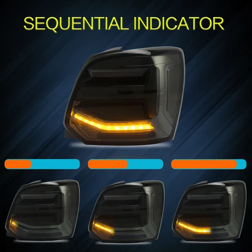 VLAND For VW Polo MK5 2011-2017 LED Head Lights+Smoked Rear Lights w/Sequential - Picture 14 of 19