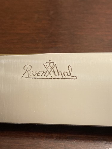 Vtg Set Bjorn Wiinblad Rosenthal Blue White Carving Fork Knife Ceramic Stainless - Picture 8 of 12