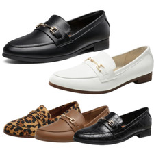 Women Slip On Penny Loafer Shoes Comfortable Casual Flat Loafer Shoes