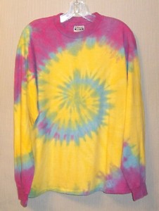 Vintage 80's Tie Dye T-Shirt Size XL Chest 46