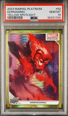 Dramomo✩‧₊˚ 2023 UPPER DECK MARVEL PLATINUM #52 DORMAMMU YELLOW SPOTLIGHT #095