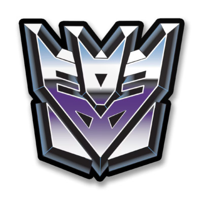 Transformers Decepticon Shield Classic Logo 8cm Sticker Aufkleber