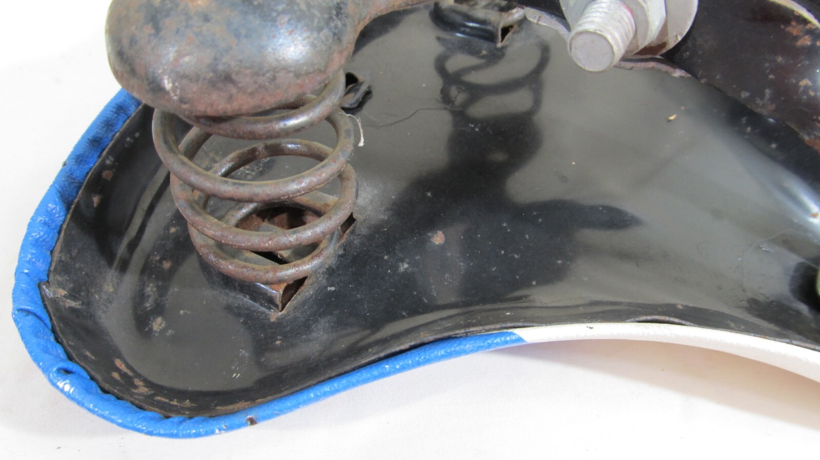 Persons seat saddle Vintage Blue White 40s 50s Monark Hawthorne Klunker Mesinger