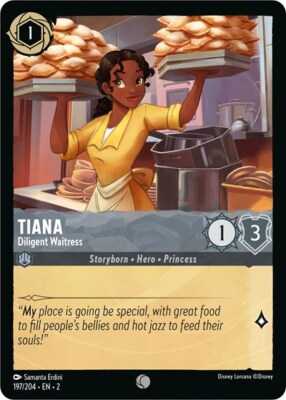 Lorcana Tiana - Diligent Waitress (197/216) Rise of the Floodborn NM
