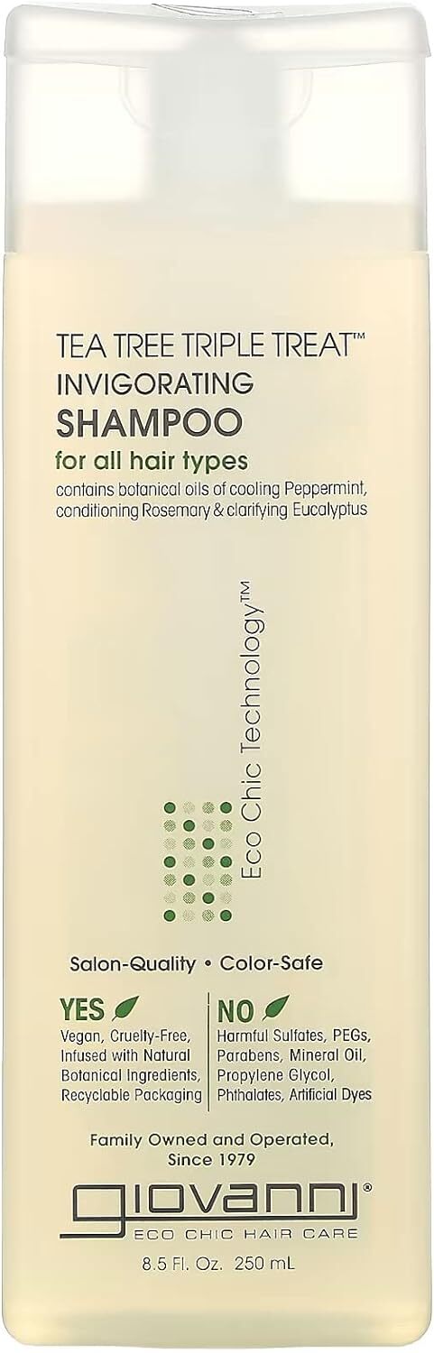 Бодрящий шампунь Giovanni Tea Tree Triple Treat по 8,5 жидких унций.
