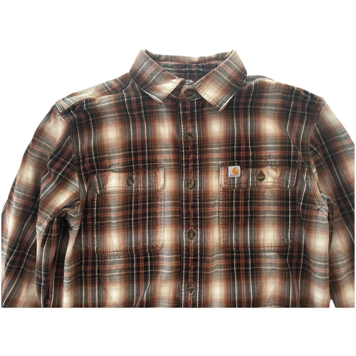 Carhartt Shirt Men Medium Flannel Hubbard Plaid Long Sleeve Original Fit - Picture 8 of 16