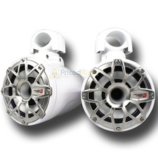 Cerwin Vega 6.5" Two Way Marine Tower Speakers 300 Watt LED White SL65F4B Pair