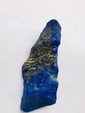 Royal Blue Lapis Lazuli Rough Stone with Pyrite Madani Grade Raw Crystal RB1