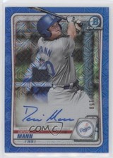 2020 Bowman Chrome Prospect HTA Choice Blue Mojo Refractor Devin Mann Auto 0g4