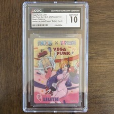2025 One Piece X Baskin Robbins One Piece Coll Lilith/Vegapunk CGC 10 gemas como nuevo