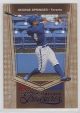 2021 Panini Chronicles Timeless Treasures Blue 24/50 George Springer #16 0s55