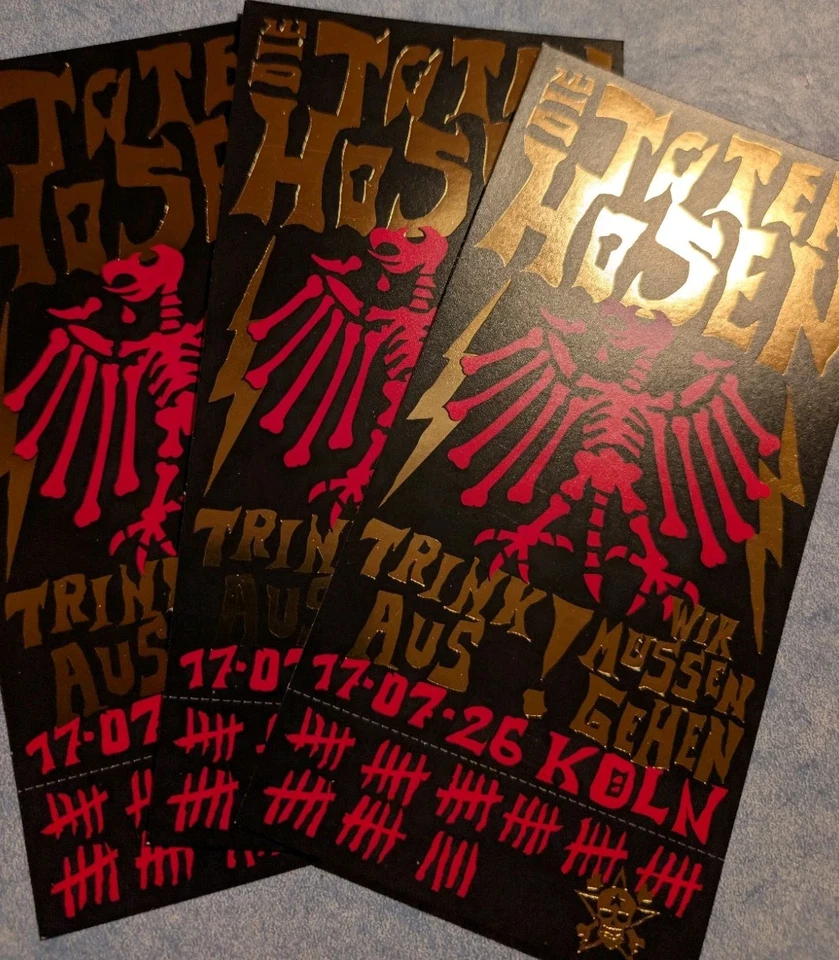 Die Toten Hosen, 17.07.2026, Köln, Stehplatz Innenraum - Bild 2 von 2