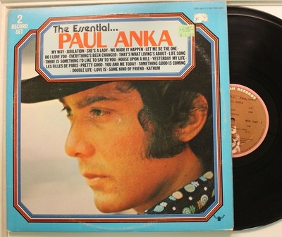 Paul Anka 2 - Disc - Lp The Essential  On Buddah - Vg+ To Vg++/ Vg++