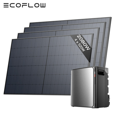 EcoFlow STREAM Ultra X Balkonkraftwerk 3,84kWh Solarspeicher 2000W Solarpanel