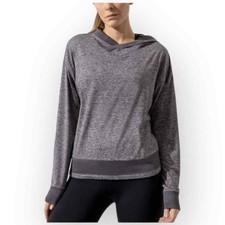 NWT Mondetta Women s Soft Performance Hoodie Purple Melange Size Small