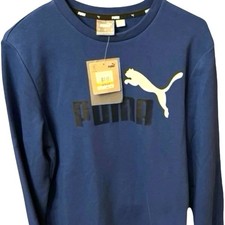 PUMA Men  s Fleece Crew Sweatshirt - Men  s PUMA Essentials Big Logo CREWNECK NWT