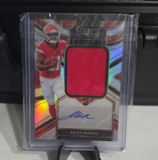 2025 Panini Select Jalen Royals Rookie Auto Patch Prizm /249 Chiefs