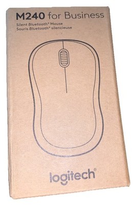 Logitech M240 Silent Bluetooth Mouse, Compact, Portable Graphite Black - NEW