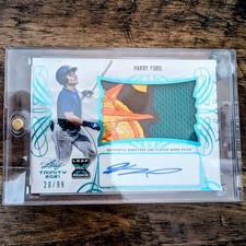 2021 Leaf Trinity Baseball Patch Autographs Platinum Harry Ford #PA-HF1 RC 20/99
