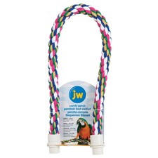 Pet Comfy Perch For Birds Flexible Multi-color Rope, Large - 36" Length