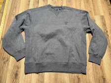 IZOD Sweater Men's Size Large Gray Pullover Crewneck Long Sleeve