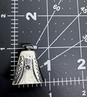 Old Pawn Vintage Native American Sterling Silver Stamped Ringing Bell Pendant — photo 10