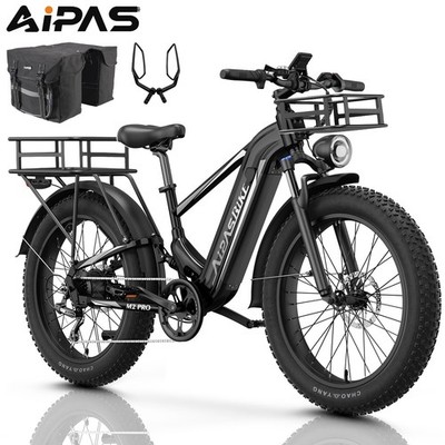 Fat Tire Electric Bikes for Adults 1800W 36MPH 85Miles Fast 26''Mountain Bicycle