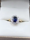 10K Yellow Gold Sapphire Ring Sz.6  3 Gr.