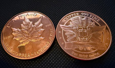 20-1oz Copper Round - Canadian Maple Leaf
