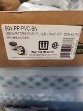Watco 901 PP PVC BN Brushed Nickel Innovator Push Pull Half Kit Schedule 40