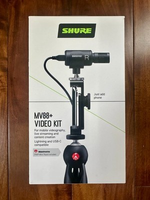 Shure Mv88 Video Kit Digital Stereo Condenser Microphone