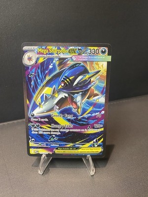 Mega Sharpedo ex 127/094 Me02: Phantasmal Flames Holo Super Clean Mint