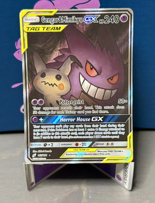 Gengar & Mimikyu GX Alternate Art 165/181 Pokemon Sun Moon Team Up Tag Team