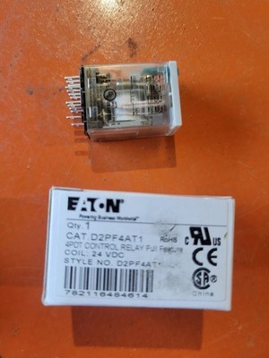 Eaton D2PF4AT1 4pdt Control Relay 24v-dc