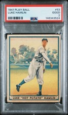 1941 Play Ball #53 Luke Hamlin PSA 2 Good