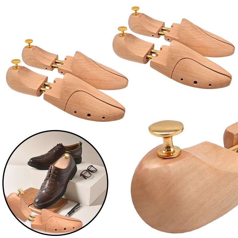 Verstellbarer Holz Schuhspanner Mit Federmechanismus Für Faltenschutz Und Form