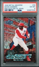1998 Metal Universe - Deion Sanders #99 Precious Metal Gems /50