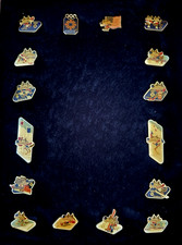 1984 Sarajevo Winter Olympics Pin Collection- Vucko Wolf Mascot *16 Pins Total*