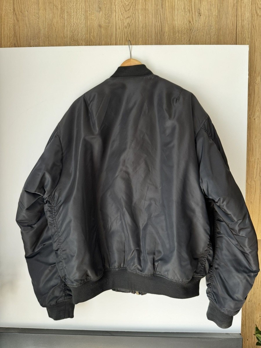 Fostex Garments CWU Flyer Black Vintage Nylon Bomber Jacket | eBay