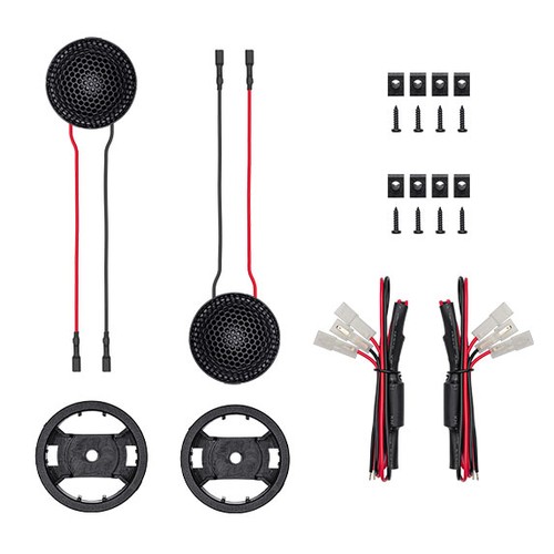 HS28AIR 28mm Gewebe-Hochtöner Hochtöner Paar + 12DB Weiche Tweeter Lautsprecher - Bild 2 von 2