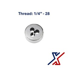 1/4" - 28 Thread Cutting Carbon Steel Die 1 Die by X1 Tools