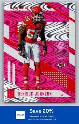 2017 Panini Unparalleled #76 Derrick Johnson Pink Kansas City Chiefs BB6